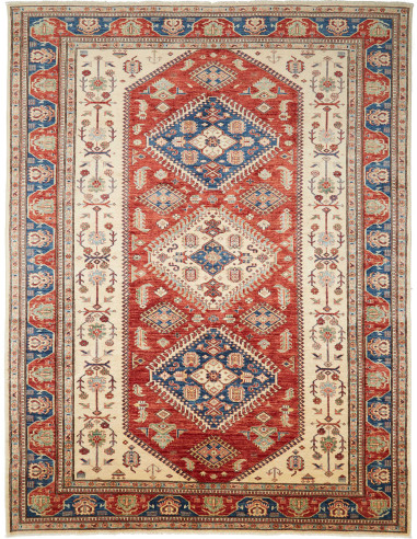 Kazak Fine Pakistan abbronzatura e marrone 206x274