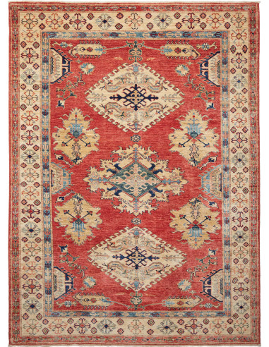 Kazak Fine Pakistan marrone rosato e abbronzatura 171x239