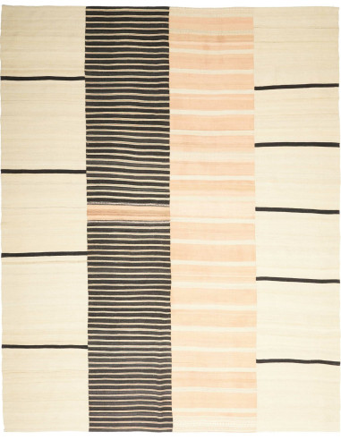 Kilim Persia bisque e grigio ardesia scuro 211x267