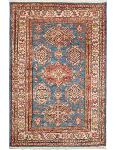 Kazak Fine Pakistan grigio e rosso indiano 118x178