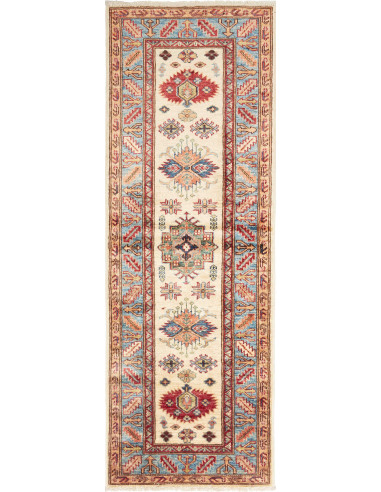 Kazak Fine Pakistan abbronzatura e rosso indiano 63x172