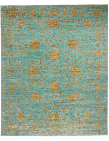 Zigler Fine Pakistan verde mare scuro e abbronzatura 253x309