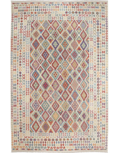 Kilim Pakistan argento e terra di siena 317x499