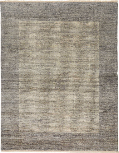 Gabbeh Moderno Pakistan grigio e grigio 153x196