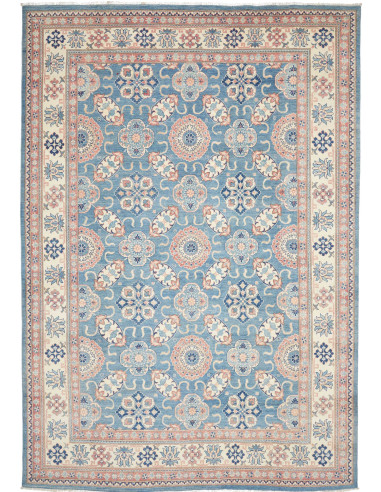 Kazak Pakistan argento e grigio chiaro 247x350