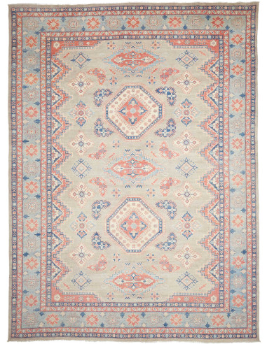 Kazak Pakistan argento e grigio tenue 298x405