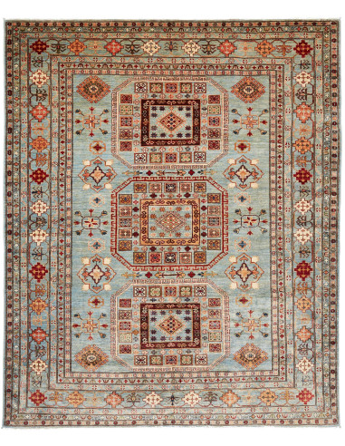 Kazak Fine Pakistan grigio scuro e nero 246x300