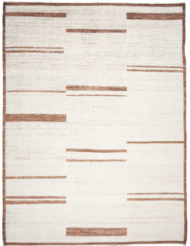 Gabbeh Marrakech Pakistan bianco antico e grigio tenue 281x370