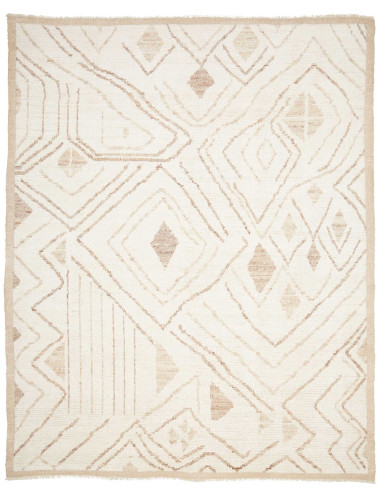 Gabbeh Marrakech Pakistan bianco antico e abbronzatura 244x306