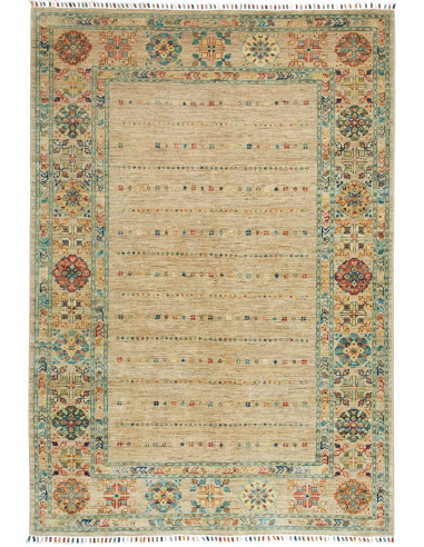 Rubin Pakistan marrone rosato e grigio ardesia scuro 145x209