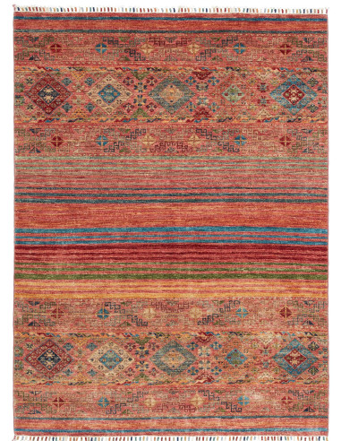Rubin Pakistan rosso indiano e grigio ardesia scuro 148x199