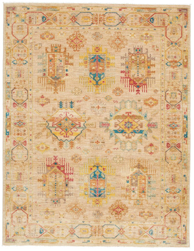 Tribal Pakistan abbronzatura e grigio tenue 150x194