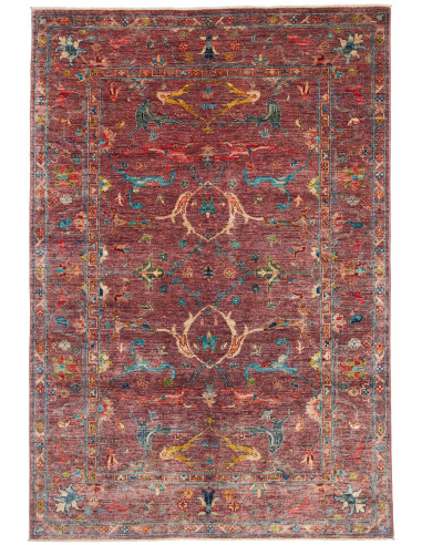 Zigler Fine Pakistan grigio tenue e terra di siena 148x215