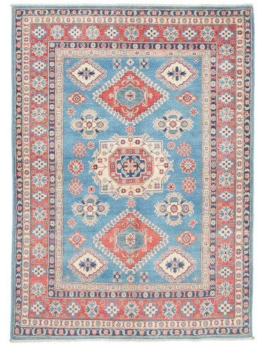 Kazak Pakistan argento e blu cadetto 145x204