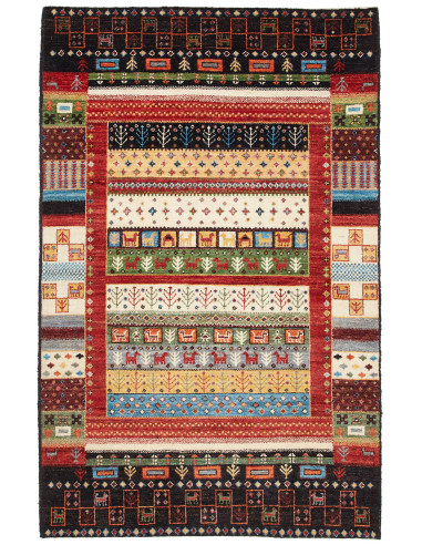 Gabbeh Fine Pakistan abbronzatura e grano 119x186