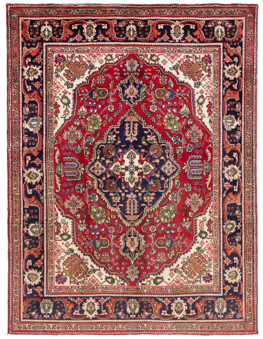 Tabriz Persia terra di siena e grigio ardesia scuro 143x188