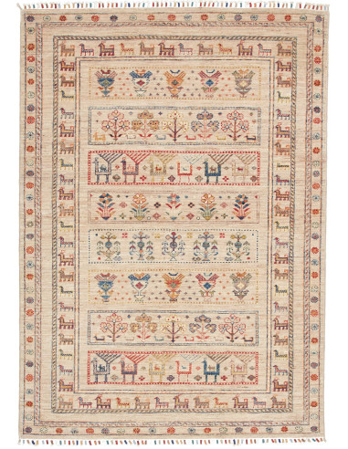 Rubin Pakistan argento e terra di siena 126x177