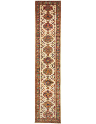 Kazak Fine Pakistan perù e grigio ardesia scuro 78x404