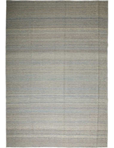 Kilim Plain Persia argento e grigio chiaro 251x358