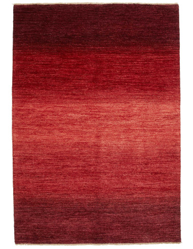 Gabbeh Moderno Pakistan marrone e rosso indiano 121x186