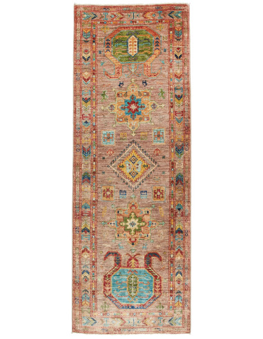 Rubin Pakistan marrone rosato e marrone rosato 73x205