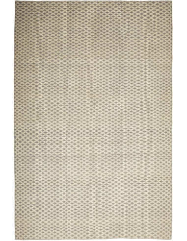 Kilim Plain Persia grigio scuro e grigio tenue 201x311