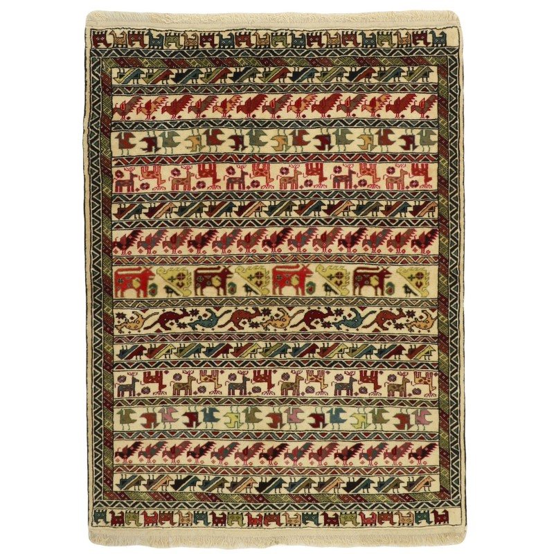 109045 tappeto persia torkaman fine cm 104x140