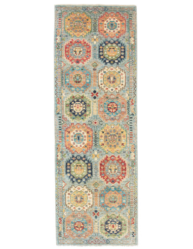 Tribal Pakistan abbronzatura e grigio ardesia scuro 82x240