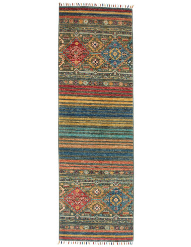 Rubin Pakistan grigio tenue e verde oliva scuro 57x179