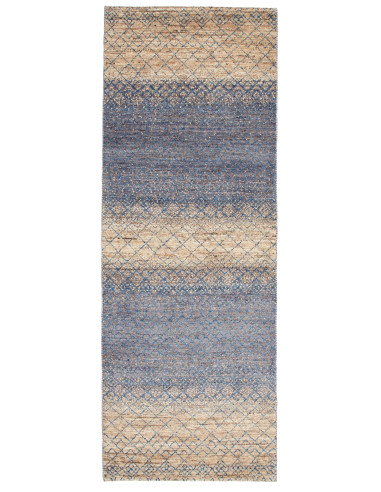 Gabbeh Fine Pakistan marrone rosato e gainsboro 78x216