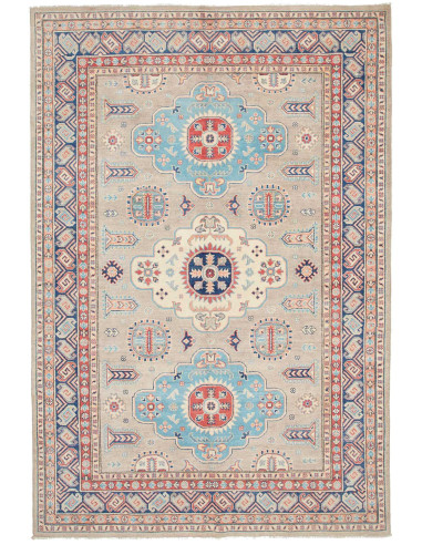 Kazak Pakistan argento e grigio ardesia scuro 180x268