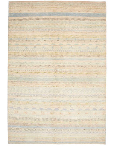 Gabbeh Fine Pakistan grigio chiaro e grigio chiaro 168x247