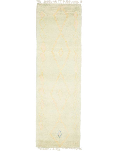 Gabbeh Marrakech Pakistan bianco antico e bianco antico 79x254