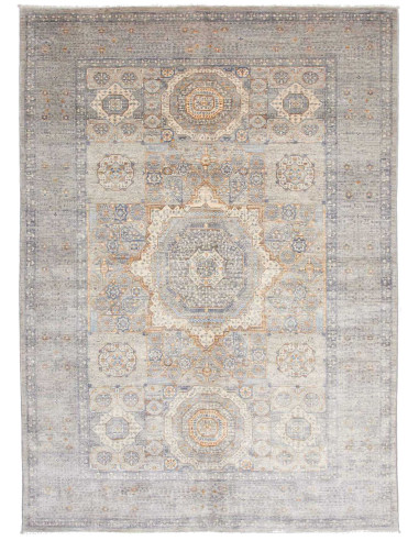 Mamlouk Pakistan argento e grigio 170x240