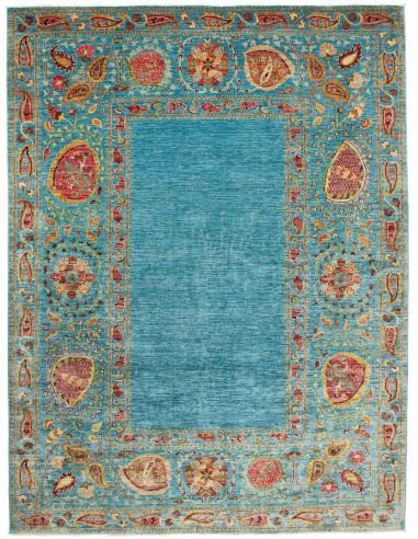 Zigler Fine Pakistan grigio ardesia chiaro e marrone sella 209x277
