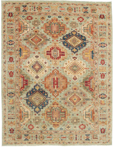 Tribal Pakistan marrone rosato e grigio ardesia scuro 169x224