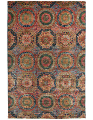 Mamlouk Pakistan grigio tenue e grigio chiaro 203x305