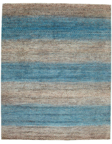 Gabbeh Fine Pakistan grigio ardesia chiaro e grigio ardesia 199x252