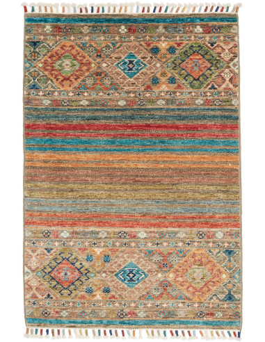 Rubin Pakistan marrone rosato e gainsboro 67x99