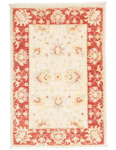 Zigler Fine Pakistan bisque e rosso indiano 60x87