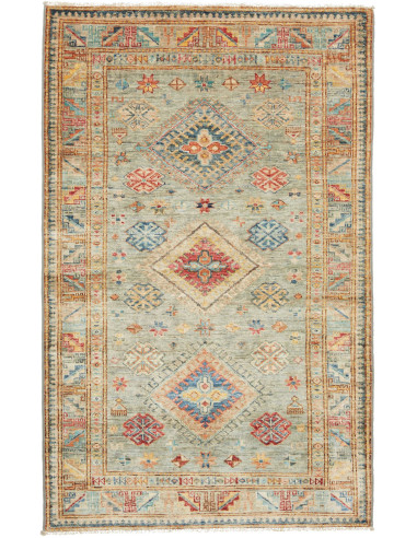 Kazak Fine Pakistan abbronzatura e terra di siena 96x153