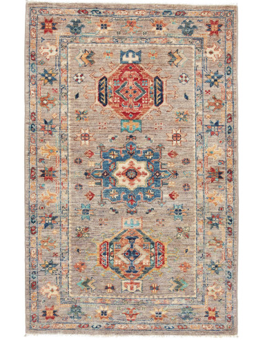 Tribal Pakistan marrone rosato e marrone rosato 81x129