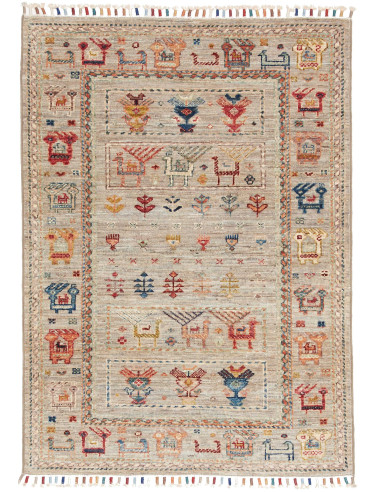 Rubin Pakistan abbronzatura e grigio ardesia scuro 80x111