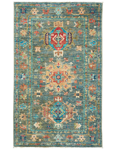 Tribal Pakistan grigio e grigio ardesia scuro 78x124