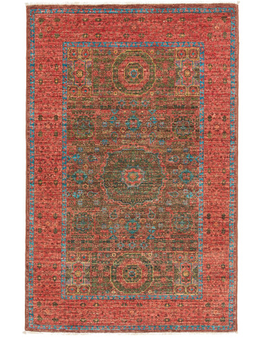 Mamlouk Pakistan terra di siena e grigio chiaro 79x124
