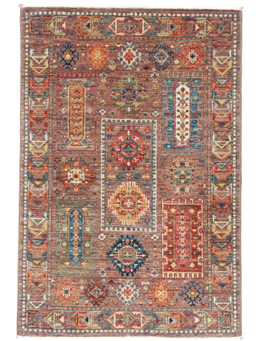 Tribal Pakistan grigio e grigio ardesia scuro 80x118
