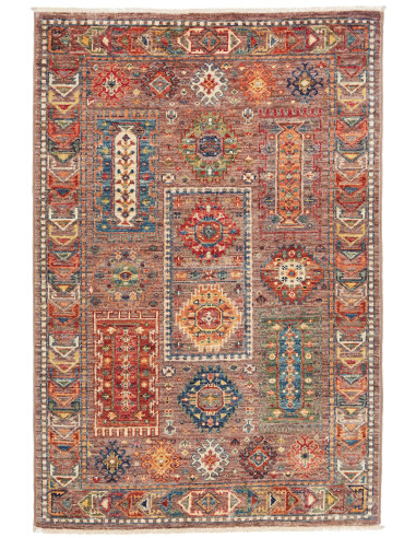 Tribal Pakistan grigio e grigio ardesia scuro 81x118