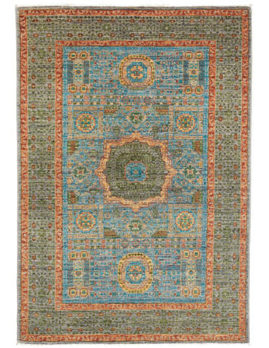 Mamlouk Pakistan grigio e grigio 100x146