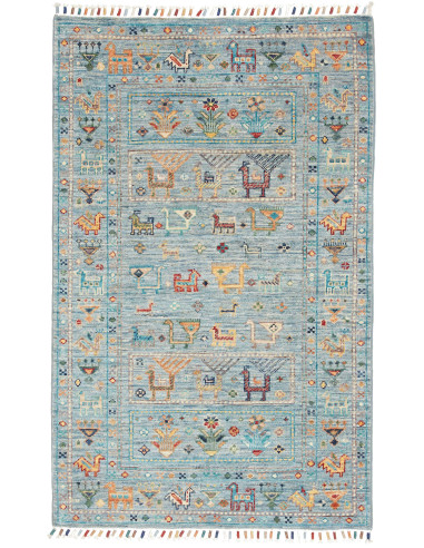 Rubin Pakistan grigio scuro e grigio scuro 79x125