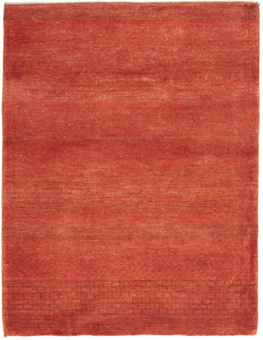 Gabbeh Fine Pakistan terra di siena e beige 80x108